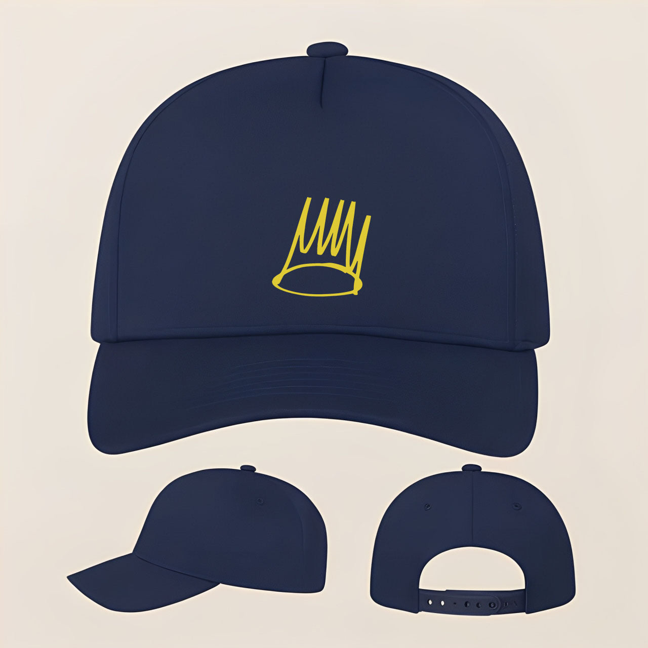 J. Cole Crown Five Panel Twill Snapback Cap