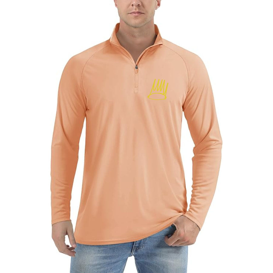 Men's J. Cole Crown Lightweight Quarter-Zip Athletic Shirt – Long Sleeve Polyester Wear