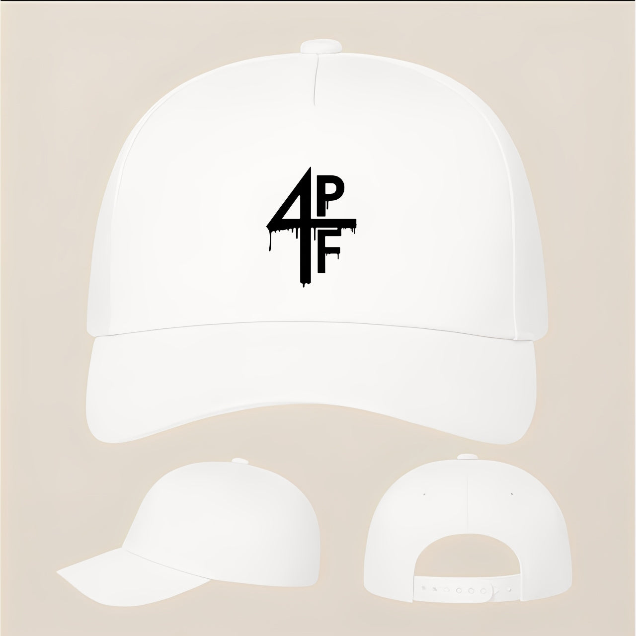 4PF Five Panel Twill Snapback Cap