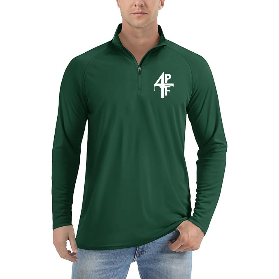 Men's 4PF Lightweight Quarter-Zip Athletic Shirt – Long Sleeve Polyester Wear