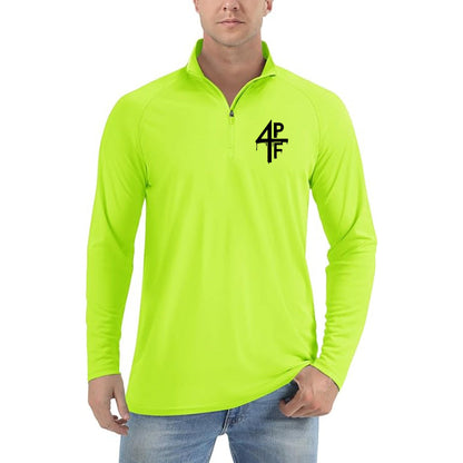 Men's 4PF Lightweight Quarter-Zip Athletic Shirt – Long Sleeve Polyester Wear