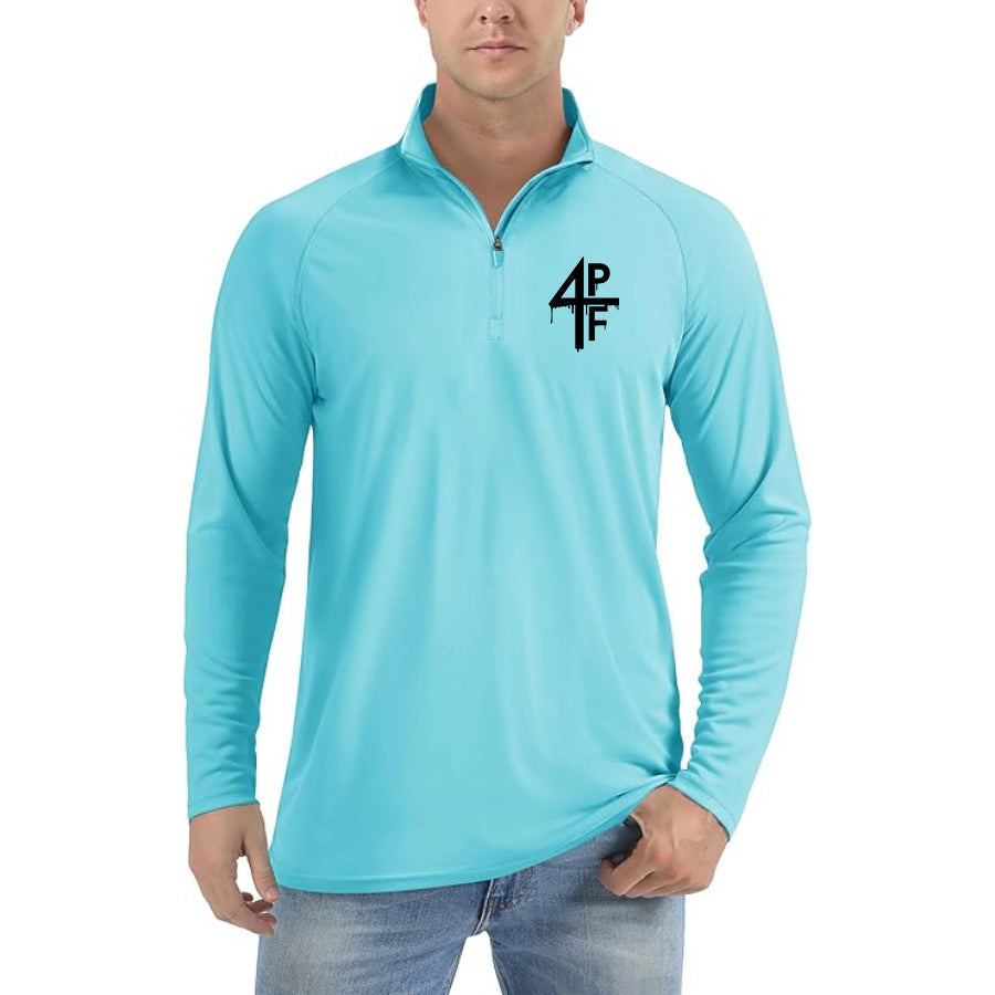 Men's 4PF Lightweight Quarter-Zip Athletic Shirt – Long Sleeve Polyester Wear
