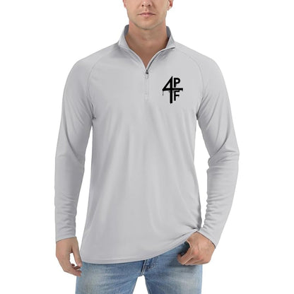 Men's 4PF Lightweight Quarter-Zip Athletic Shirt – Long Sleeve Polyester Wear